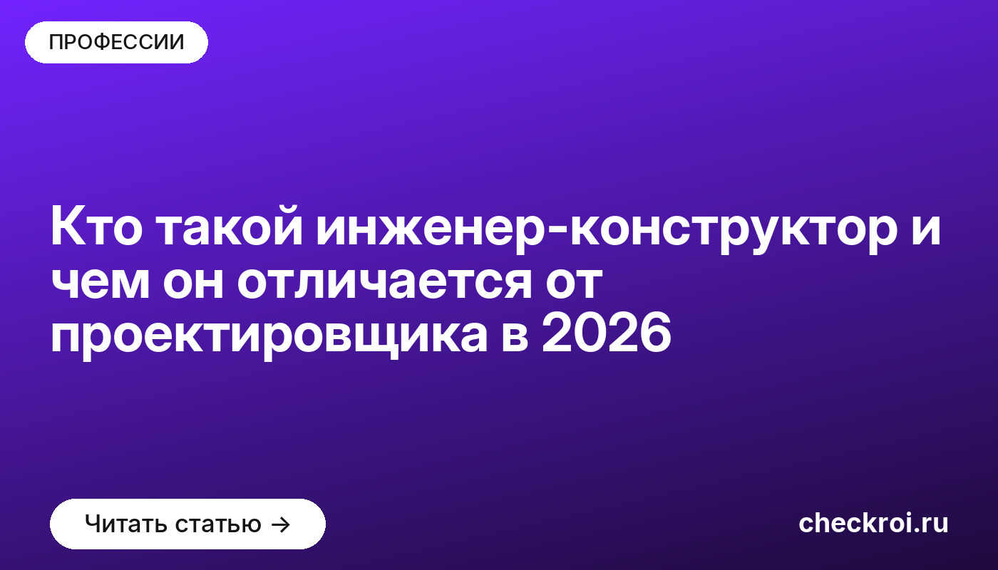 Кто такой инженер-конструктор и чем он отличается от проектировщика в [current_year]