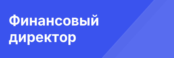 Финансовый директор