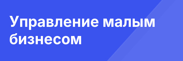 Управление малым бизнесом